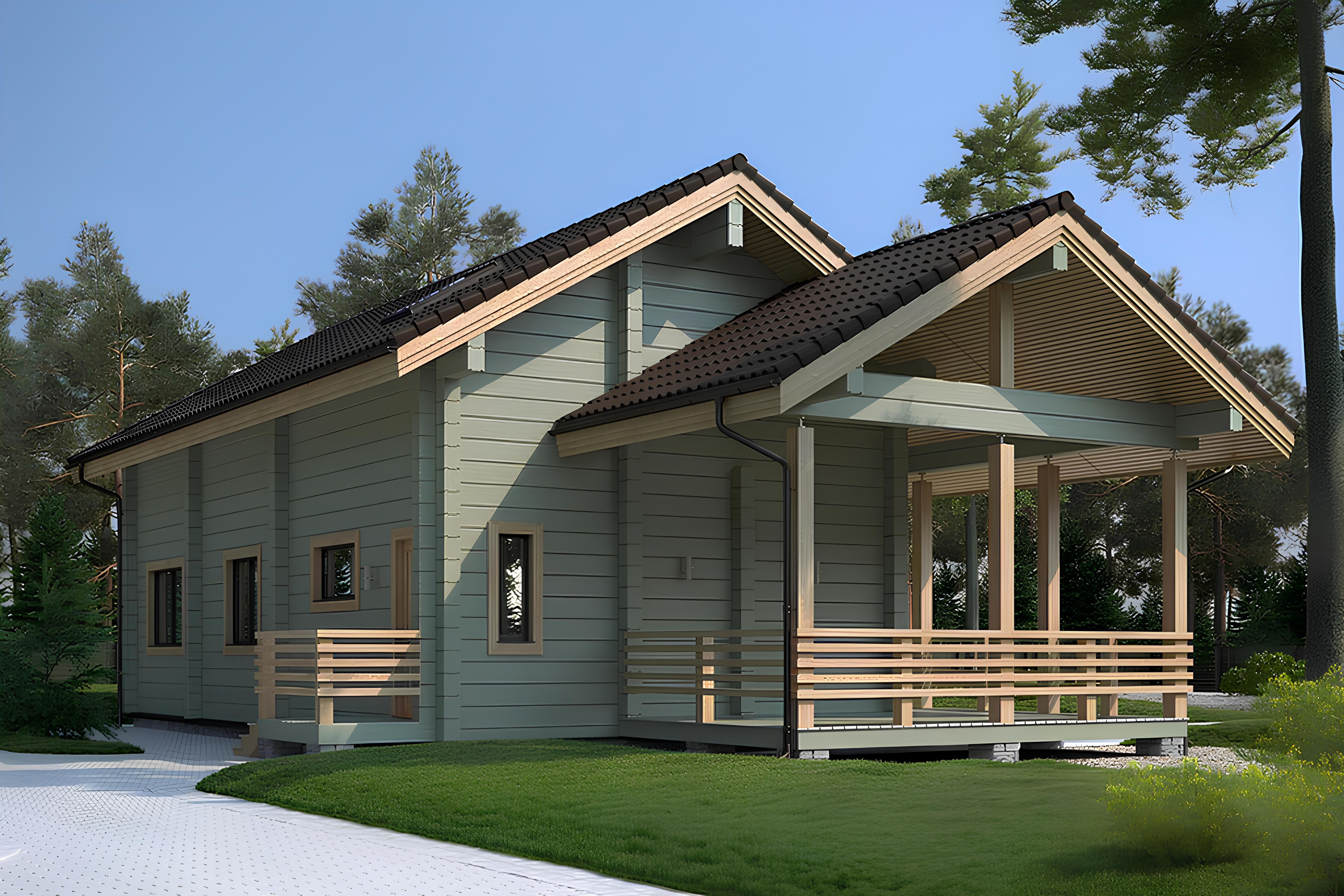 Дом из профилированного бруса VZ-354